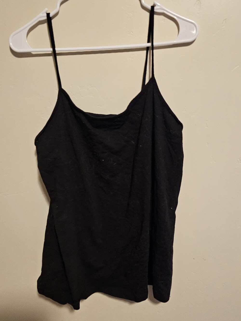 Time and Tru Black Spaghetti Strap Camisole